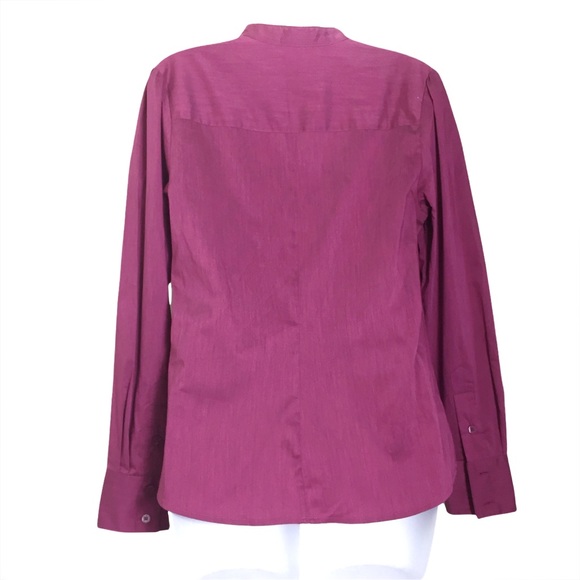 WORTHINGTON Ruffled Button Down Blouse Sz Medium - Picture 10 of 10